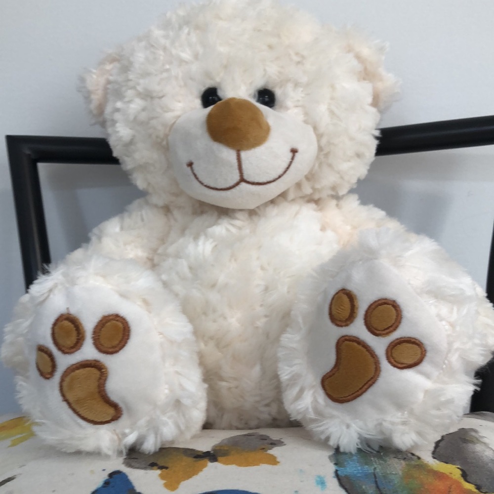 White polar bear stuffed animal